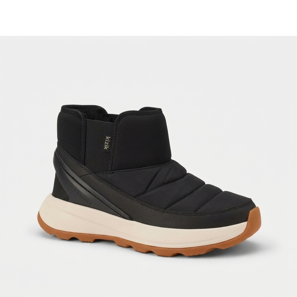 NEW KIZIK women's juno 2 low boot in black/whitecap grey